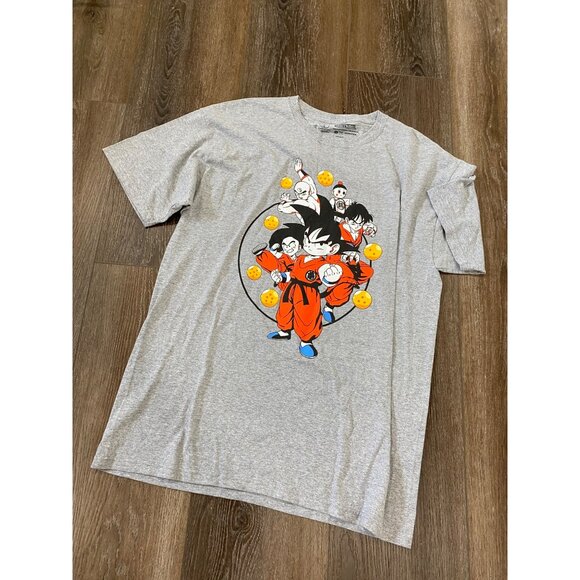 Dragon Ball Z Graphic Tee Featuring Goku & Characters Gray Short-Sleeve Shirt - Picture 1 of 4